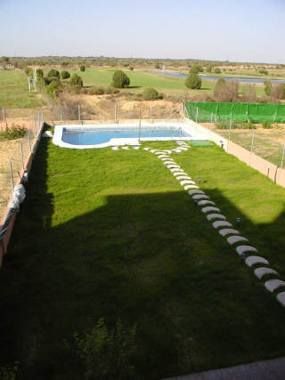 Holiday Villa In Costa de la Luz. garden