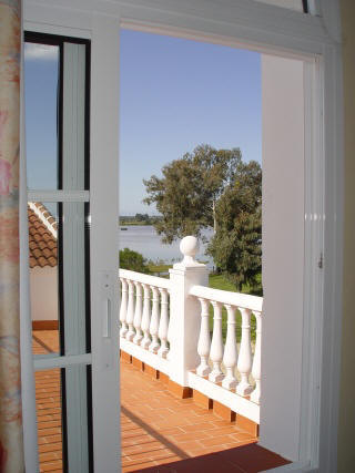 Casa rural en el El Rocio vistas terraza