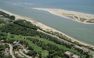 vista de la flecha del Portil. Playas vrgenes