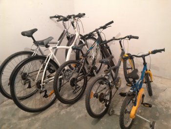 Bicicletas disponibles en el trastero