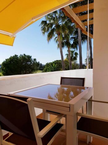 terraza apartamento con wifi en costa ballena