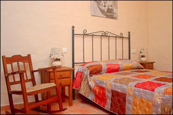 dormitorio Casa rural con piscina en conil