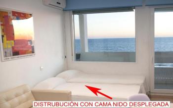 Apartamento em Matalascaas para alugar aos fins-de-semana, fins-de-semana prolongados e feriados. Vista para o mar, Primeira linha