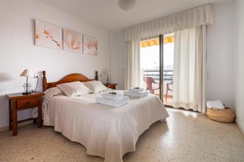 Apartamento vacacional en Matalascañas David ( uno de los dormitorios )