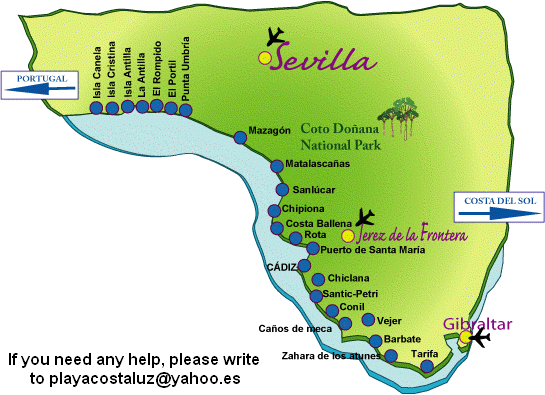 costa luz map